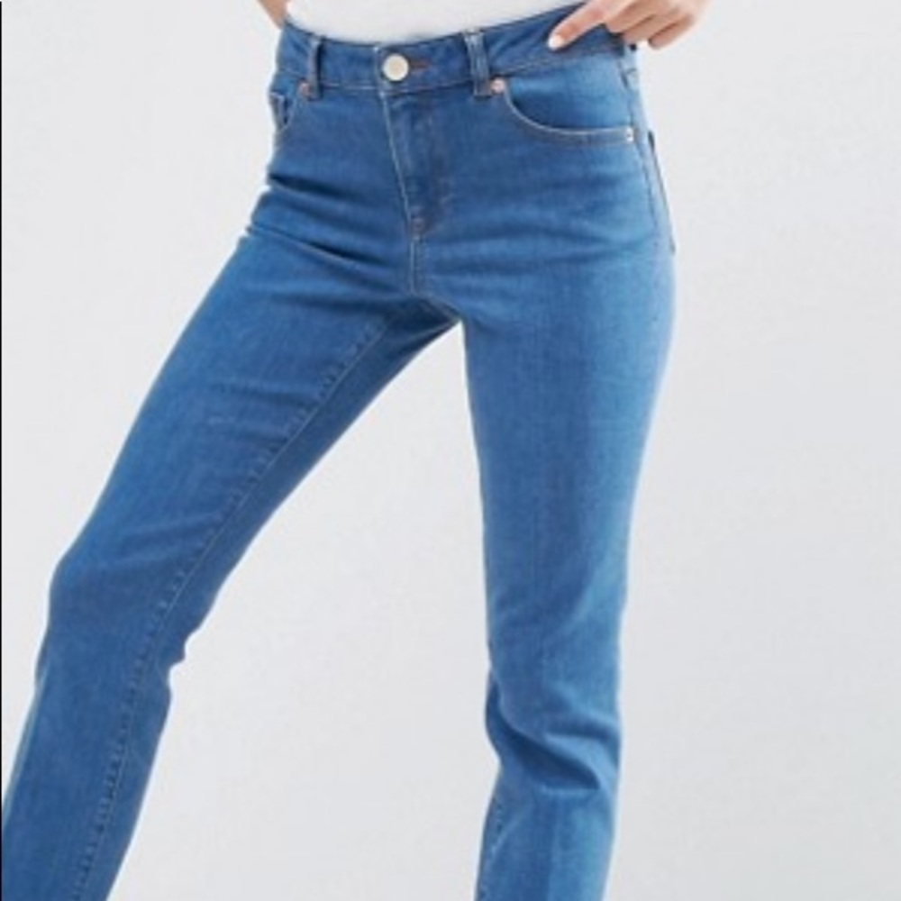 ASOS BLUE STRAIGHT LEG JEANS